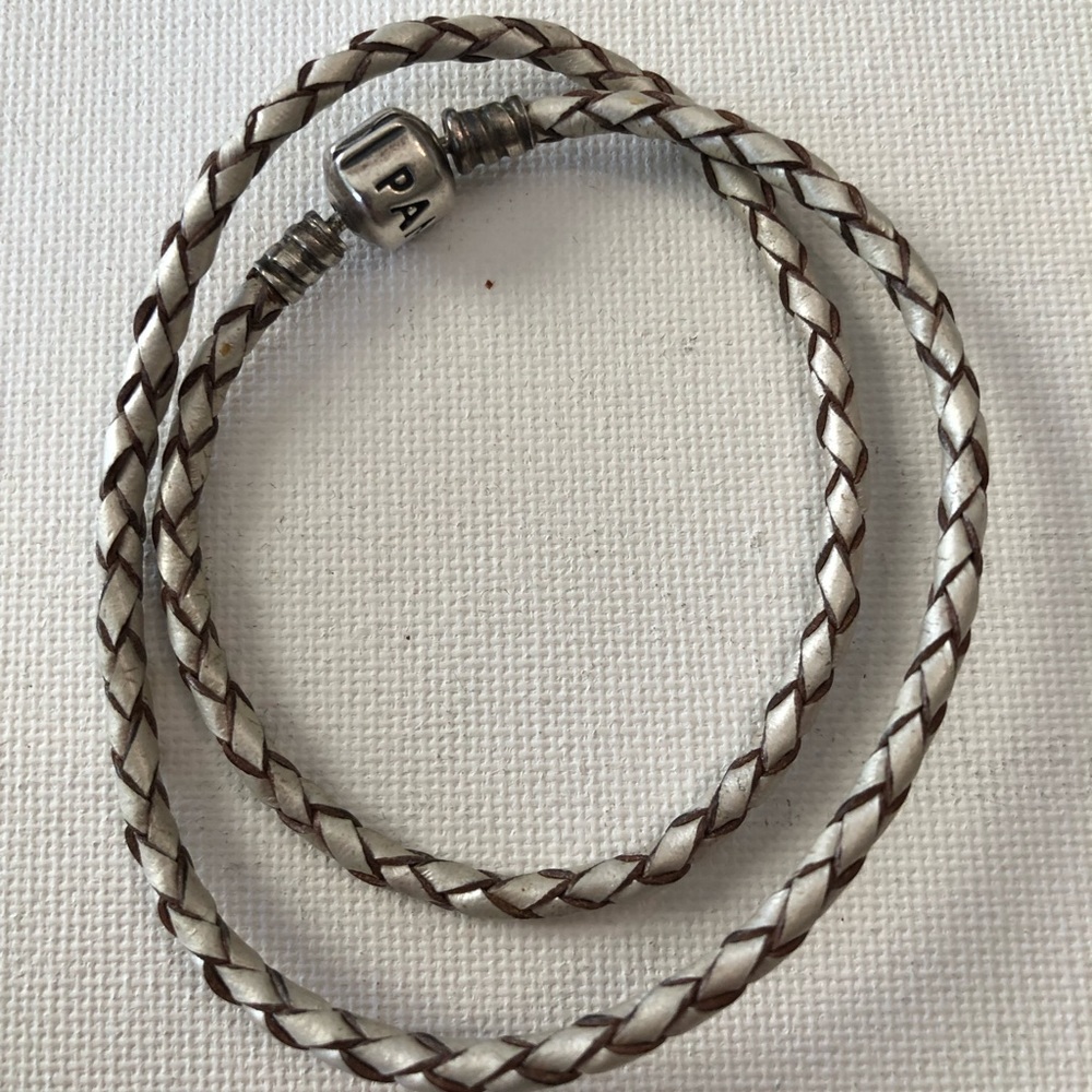 Pandora Leather Braided Wrap Bracelet